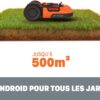 WORX Landroid Plus WR165E Robotic Lawnmower with Boundary Cable for Gardens up to 500 m² (AIA Navigation, App Control, WiFi, Bluetooth and Floating Mower - Max Gradient: 35%) - Image 4