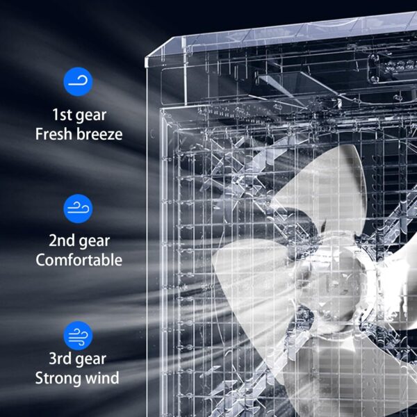 Yajuer Portable Air Conditioners, Evaporative Air Cooler with 3 Speeds and Tank, 120°Oscillating Swamp Cooler for Room Office Factory - Image 4