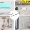 Zuvo Kitchen Roll Holder Under Cabinet – 30 cm Stainless Steel, Self-Adhesive or Screw Mount, Rustproof and Durable Solution for Paper Rolls, Silver - Image 6