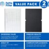 Fette Filter - Premium True HEPA Replacement Filter Compatible with Winix 116130 Filter H for Winix Air Purifier Model # 5500-2 & AM80 (1 HEPA Filter + 1 Carbon Filter) - Image 3