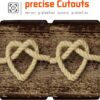Wood Printed Case Compatible with All-New Amazon Kindle Fire HD 8 & 8 Plus Tablet (12th Gen/10th Gen, 2022/2020 Release) 8 Inch Thin Premium PU Leather Folio Case Cover (heart rope) - Image 5
