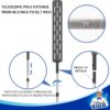 MR.SIGA Flexible Microfiber Long Duster for Gap Cleaning, Stainless Steel Adjustable Handle, Washable Gap Cleaning Duster - Image 5