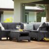 JTF Keter Corfu Rattan Effect Corner Sofa Set 5 Seater - Image 5