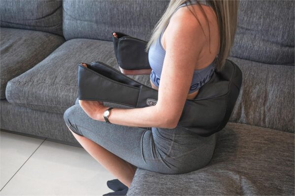 Neck Massager, Deep Tissue 3D Kneading, by Aidapt, Portable, with Heat, Shiatsu Massager for Neck, Back, Shoulder, Foot and Leg, at Home and Car, Comfort Relaxing Gifts for Women and Men (Black) - Image 7