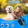 PcEoTllar Anti Bark Collar for Large Medium Small Dogs, Rechargeable Barking Dog Collars with 7 Sensitivities Vibration & Beep Stop Deterrent Device 22-110lbs Control, Black - Image 7