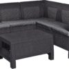 JTF Keter Corfu Rattan Effect Corner Sofa Set 5 Seater - Image 2