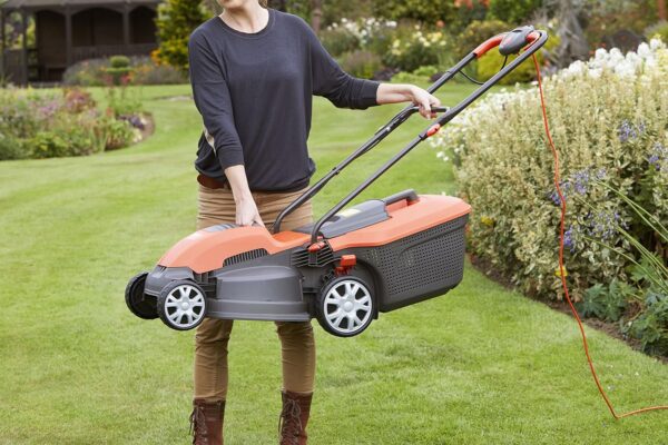 Flymo Speedi-Mo 360C Electric Wheeled Lawn Mower, 1500 W, Cutting Width 36 cm, Orange/black - Image 6