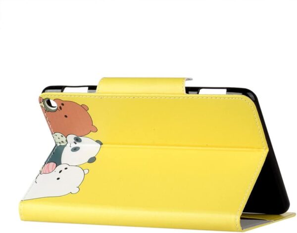 XFDSFDL® Protective Cover for Amazon Fire HD 8/8 Plus 10th Gen 2020 (8.0 Inch) PU Leather Flip Case Yellow Bear Pattern with Built Stand Magnetic Closure Holster Wallet Device Shell 04 - Image 6