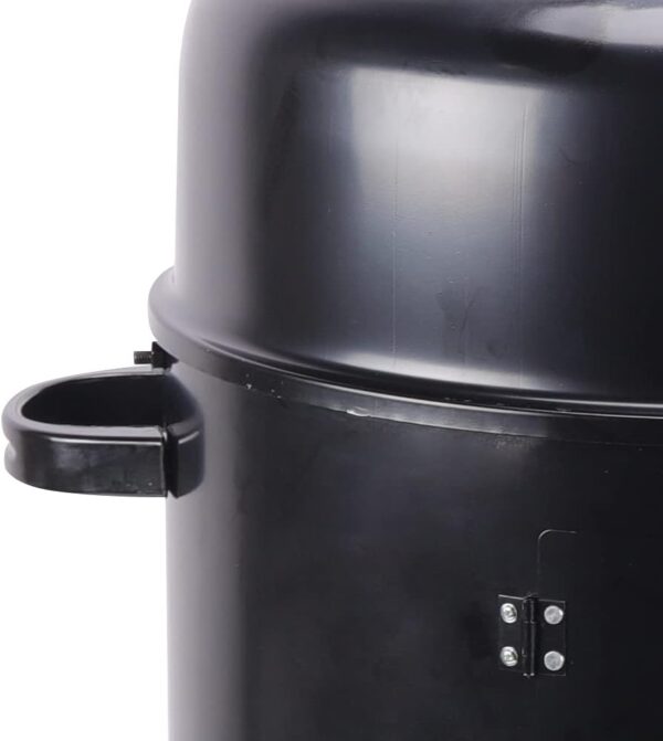 3 in 1 Charcoal Smoker BBQ Grill, 40 * 84cm, Heavy Duty, Black, Stainless Steel, Enamel, Charcoal Smoker Grill, Garden, Camping, Outdoor Cooking - Image 10