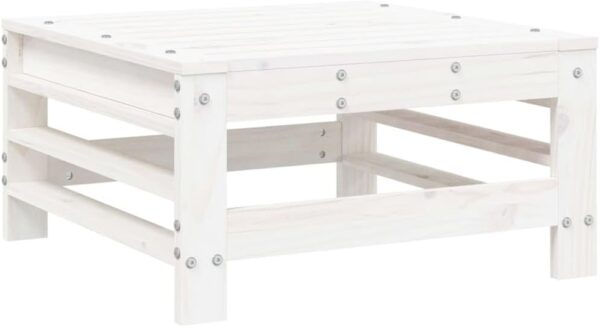 Tidyard 5 Piece Wooden Garden Sofas Set Pallet Furnitures Set Patio Corner Sofa with Backrest Wooden Lounge Sofa Set White Solid Wood Pine Outdoor Furniture Type2 - Image 6