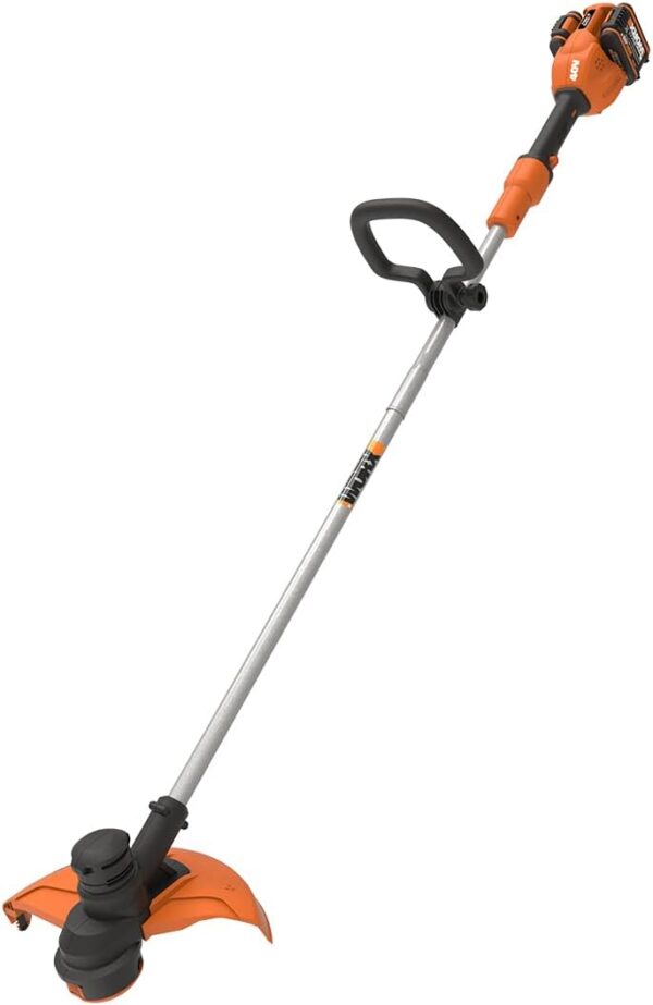 WORX WG183E 40V Cordless Line Trimmer with Two Batteries and Charger, 33cm Cutting Capacity, AutoFeed Mechanism, Lightweight Grass Trimmer, Dual Line, Part of PowerShare Battery System - Image 5