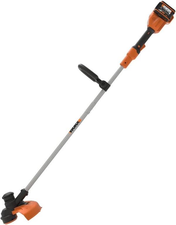 WORX WG183E 40V Cordless Line Trimmer with Two Batteries and Charger, 33cm Cutting Capacity, AutoFeed Mechanism, Lightweight Grass Trimmer, Dual Line, Part of PowerShare Battery System - Image 3