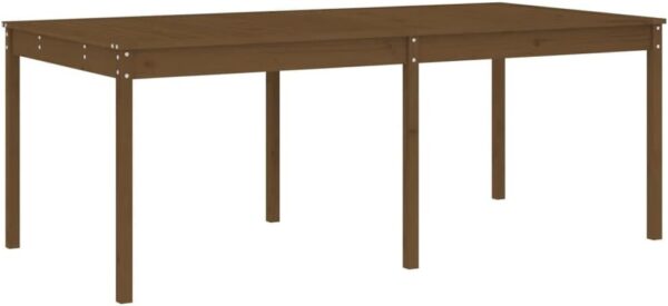 CFODOJ Outdoor Outdoor Furniture Sets-home-17 Piece Garden Dining Set Brown Solid Wood Pine - Image 7