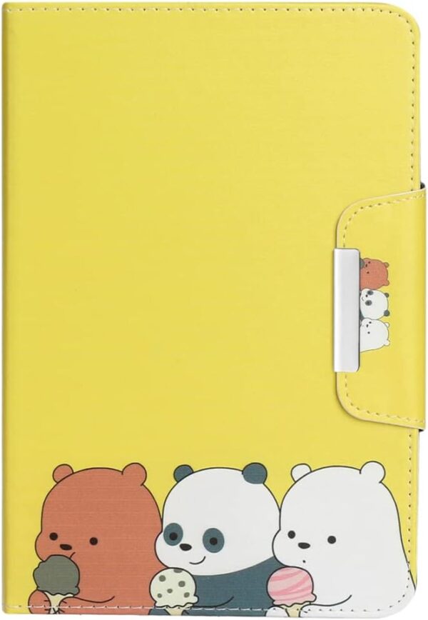 XFDSFDL® Protective Cover for Amazon Fire HD 8/8 Plus 10th Gen 2020 (8.0 Inch) PU Leather Flip Case Yellow Bear Pattern with Built Stand Magnetic Closure Holster Wallet Device Shell 04 - Image 4