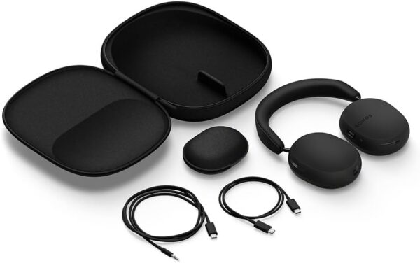 Sonos Ace - Noise Cancelling Wireless Bluetooth Headphones - Up to 30 hours battery life - Spatial Audio - Dynamic Head Tracking - Black - Image 9