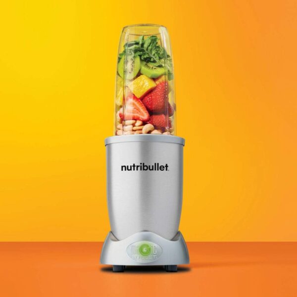 nutribullet 1200 8 Piece Set - 1200W Extraction - Blends Frozen Fruit, Nuts & Ice - Includes 1x 900ml Insulated Steel Cup, 1x 900ml Colossal Cup, 2x Handled Rings & 2 Lids - Blender & Smoothie Maker - Image 3