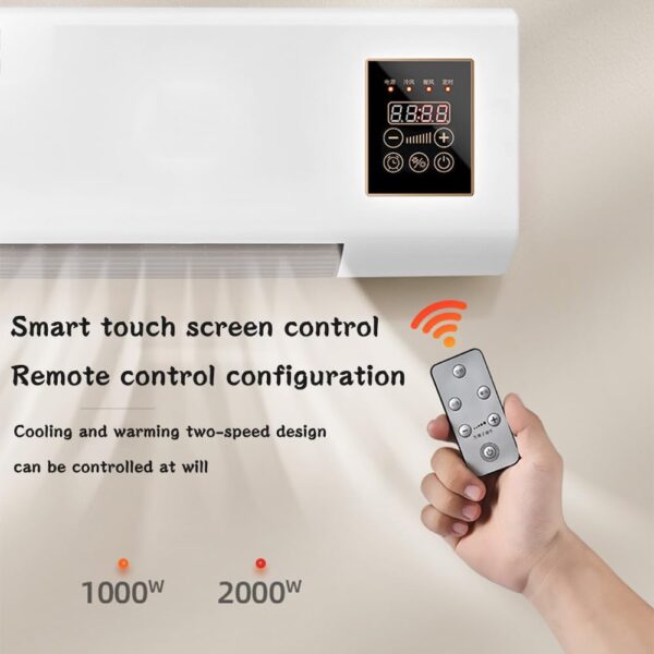 Generic Wall-Mounted Mini Portable Air Conditioner with Remote for Bedroom Living Room Office - L55*W24*H12cm - Image 6