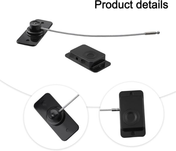 Multi Purpose Fingerprint Cabinet Lock, Fingerprint Cabinet Lock for Securing Drawers, Refrigerators, Smart Biometric Cabinet Password Lock, Keyless File Drawer Wardrobe Lock (Black) - Image 6