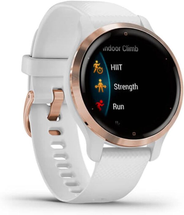 Garmin Venu 2S GPS 40mm Smartwatch, AMOLED Touchscreen, All-day Advanced Health & Fitness Features, Music Storage, Wellness Smartwatch with up to 10 days battery life, White - Image 5