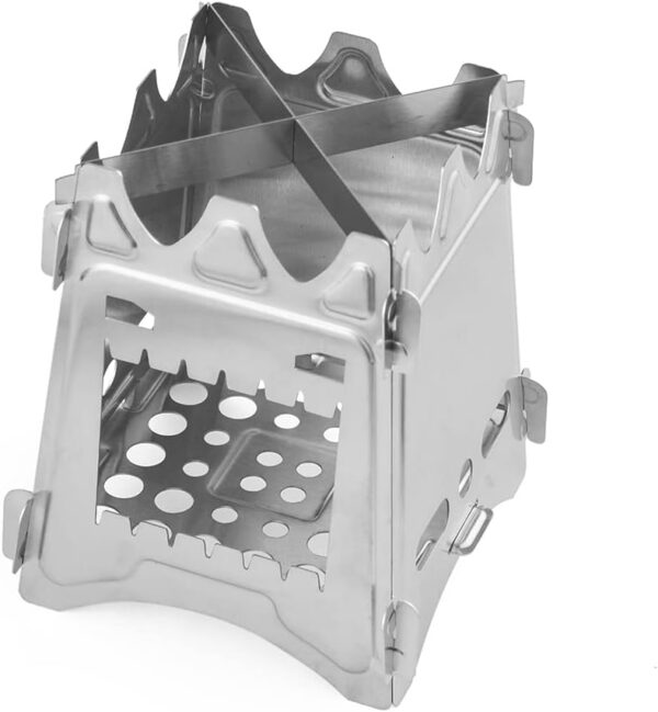 Lightweight Portable Wood Burning Camping Stove Camping Backpacking Stove Folding Wood Stove for Outdoor Hiking Camping Picnic Stove - Image 7