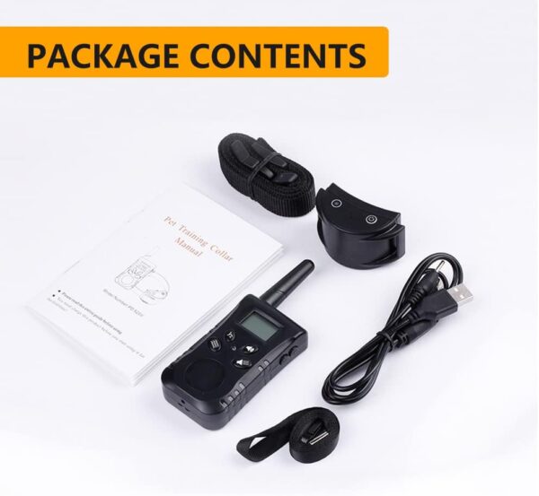 Briller Dog Training Collar with Remote Control, 10 levels of vibration adjustable Training Collar,IP67 waterproof,Sound & Vibration Training Modes and 500 meters Remote Range Anti Bark Collar - Image 9