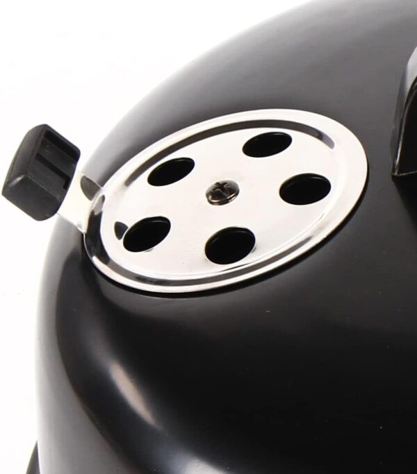 3 in 1 Charcoal Smoker BBQ Grill, 40 * 84cm, Heavy Duty, Black, Stainless Steel, Enamel, Charcoal Smoker Grill, Garden, Camping, Outdoor Cooking - Image 9