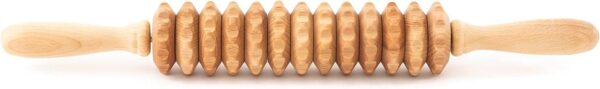 Wood Roller Massager for Body - 15.6 inch Lymphatic Drainage Manual Massage Tools for Sculpting, Muscle Shaping, Celulite Remover - Wooden Massage Tool for Manual Maderotherapy - Image 4