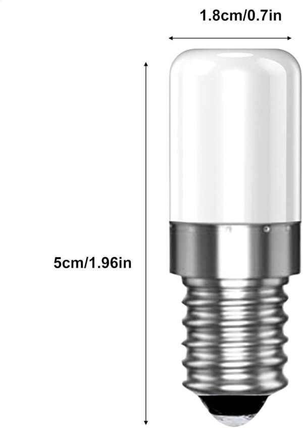 Refrigerator Light - 0.71x1.99 Inches E14 2W 220V LED Light Bulb Fridge - Small Edison Screw Lamps for All Areas of The Home, It's The Smart and Responsible Choice - Image 7