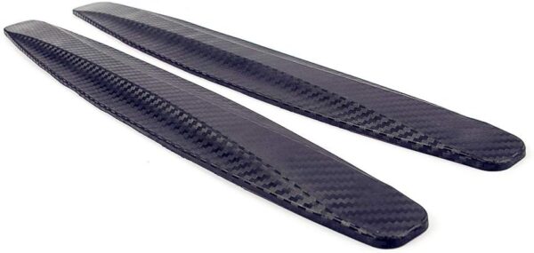 Youngine Universal Car Front Rear Corner Bumper Guard Protector Carbon Fiber Anti-collision Strip Sticker Anti-rub Edge Lip (Black) - Image 10