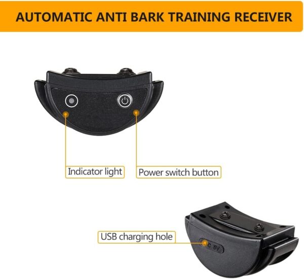 Briller Dog Training Collar with Remote Control, 10 levels of vibration adjustable Training Collar,IP67 waterproof,Sound & Vibration Training Modes and 500 meters Remote Range Anti Bark Collar - Image 6