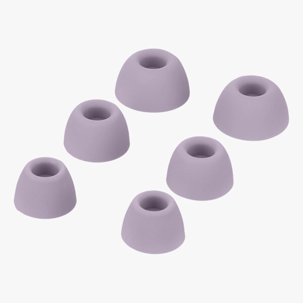 kwmobile 6x Replacement Ear Tips Compatible with Samsung Galaxy Buds 2 Pro - Silicone Tips for Earphones - Lavender - Image 4