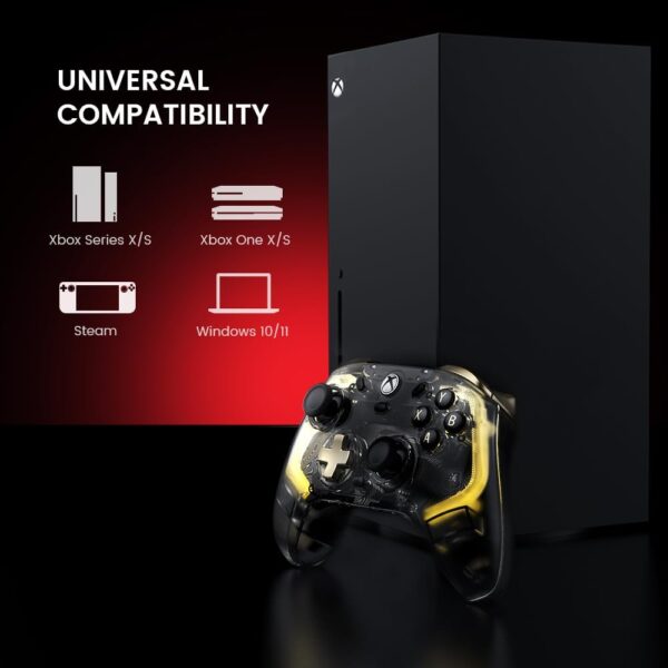 GameSir Kaleid Flux Enhanced Wired Controller for Xbox, RGB Lighting and Hall Effect Joystick, Compatible with Xbox Series X|S, Xbox One, Windows 10/11 PC - Officially Licensed - Image 6