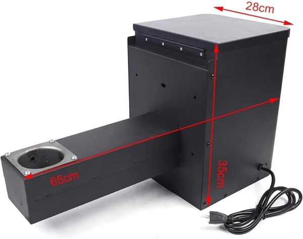 Auto-Ignition Pellet BBQ Smoker Digital Smoker Pellet Electric Hopper Assembly Kit w/Adjustable Temperature Panel, DIY BBQ Pellet Grills Accessories - Image 8