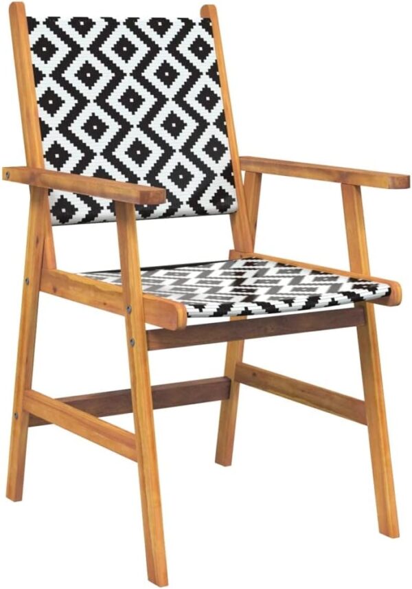 Outdoor Outdoor Furniture Sets,3 Piece Garden Dining Set Solid Wood Acacia - Image 5