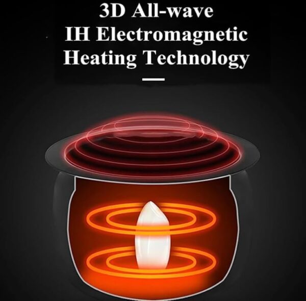 6L Intelligent Cooking Machine, Adjustment 3 Gears Firepower and Pot Body, 3D All-round Heating,Multifunctional Stir Fry Pot for Home Outdoor Camping Travel Cooking - Image 9