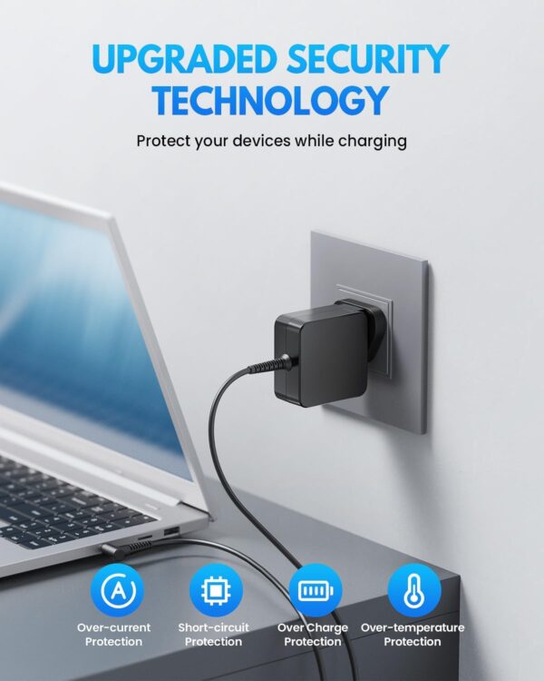 Lenovo Laptop Charger | Compatible with Lenovo IdeaPad 310, 320S, 330S & Yoga 510, 520, 710 | Power Cord Supply, 4.0 * 1.7mm Tip - Image 7