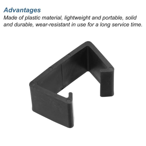PATIKIL Patio Furniture Clips, 4 Pack 71mm Dia Sofa Rattan Furniture Clamps Wicker Fixed Connection Chair Fasteners for Outdoor Garden, Black - Image 5