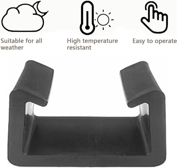 4Pcs Heavy Duty Plastic Sofa Connect Clamps Heat-Resistant Rattan Furniture Clips Useful Rattan Chair Fasteners for Garden Outdoor - Image 4