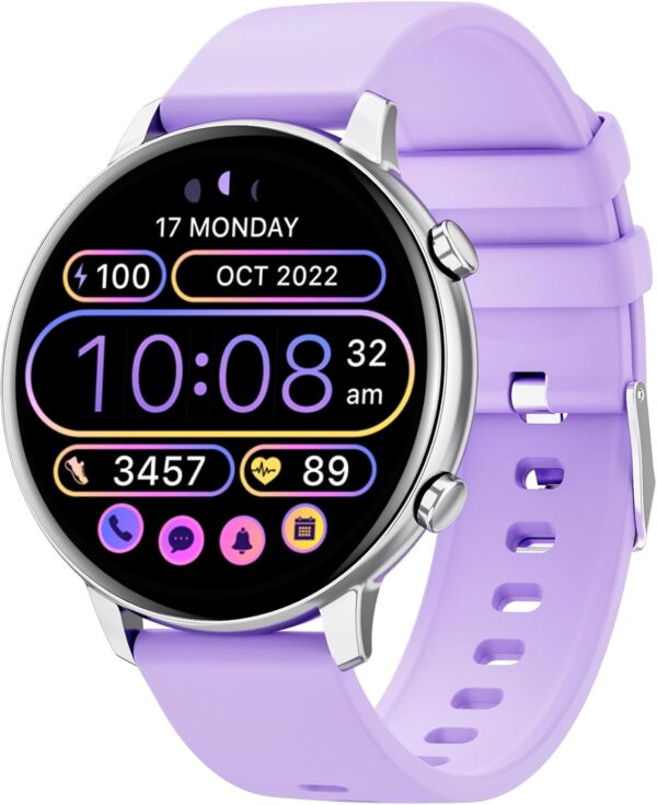 Hwagol Smart Watch (Answer/Make Calls), 1.39" Fitness Tracker, Smartwatch Heart Rate/Sleep Monitor/Pedometer/Calories, 140+ Sports Modes, Waterproof Women's Men's Fitness Watch for Android iOS - Image 2