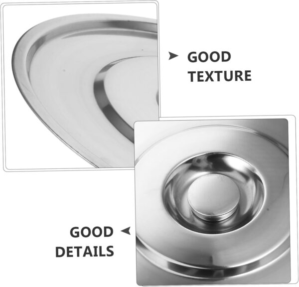 Universal Soup Pot Lid Sturdy Wear-Resistant Stainless Steel Easy to Clean Kitchen Accessory - Image 4