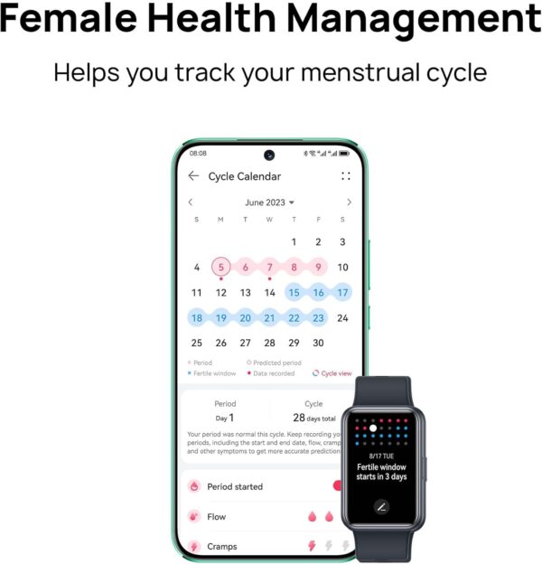 HUAWEI WATCH FIT SE Smartwatch for men women, iOS & Android, Up to 9 Days Battery Life- Fitness Tracker AMOLED Screen - Activity Tracker - Health Monitor & Sports Tracker- Pink - Image 11