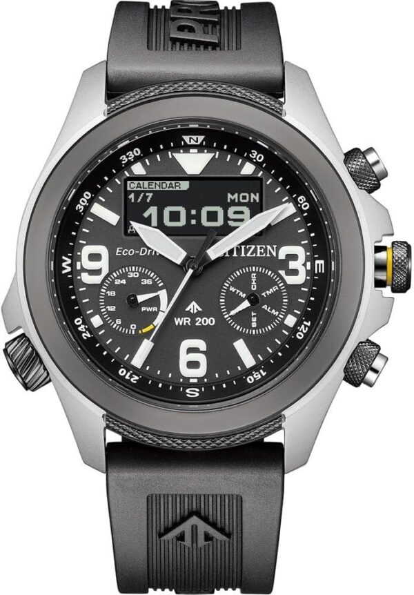 Citizen Men's Analogue-Digital Eco-Drive Watch with Plastic Strap JV1007-07E - Image 2