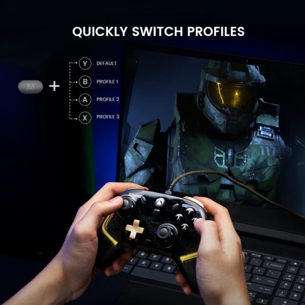 GameSir Kaleid Flux Enhanced Wired Controller for Xbox, RGB Lighting and Hall Effect Joystick, Compatible with Xbox Series X|S, Xbox One, Windows 10/11 PC - Officially Licensed - Image 9
