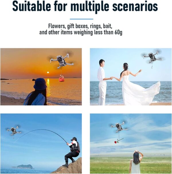Airdrop Payload Transport Delivery Device Release Drop Device Compatible for DJI Mini2/Mini 2 SE/Mini SE Dropping System Drone Accessories for Wedding&Search&Rescue - Image 8