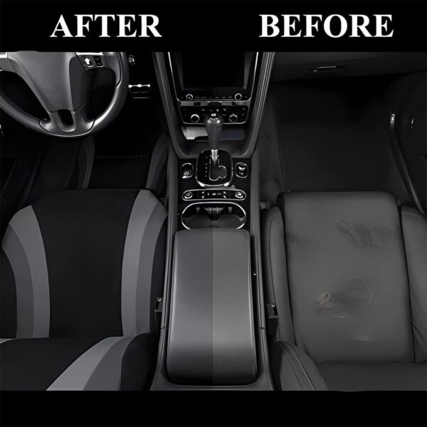 JNNJ 9 Piece Seat Protector for Car Seats, Front Seat Covers with Matching Back Seats Cover for Cars, Auto Interior Accessories Front Seat Protector, Universal Seats Cover for Most Cars(Grey) - Image 6