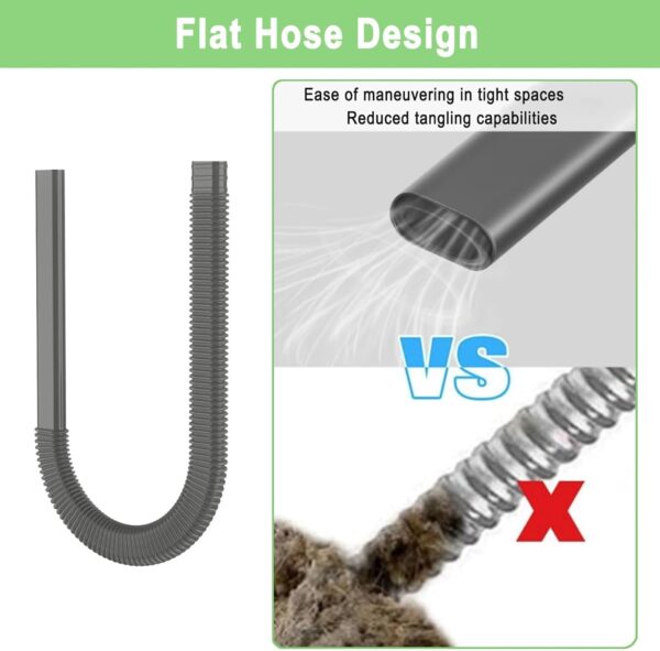 Dryer Vent Cleaner Kit Compatible with Shark Dryer Lint Vacuum Attachment for Shark NV350 NV351 NV352 NV353 NV360 NV356E NV500 NV501 NV503 Series Cordless Vacuum Cleaner Removes Deep Lint - Image 6