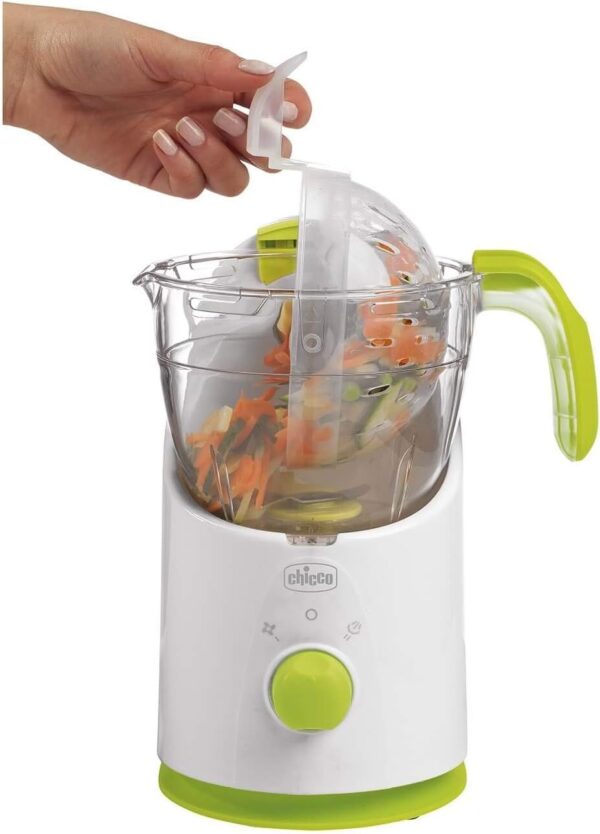 Chicco Easy Meal Cuocipappa, Steam Cooking for Healthy Pappe and Faster, 28 x 24 x 32 cm, White and Green - Image 6