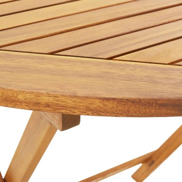 Home-Outdoor Home-Outdoor Furniture Sets,5 Piece Garden Dining Set Blue and White Fabric and Solid Wood - Image 11
