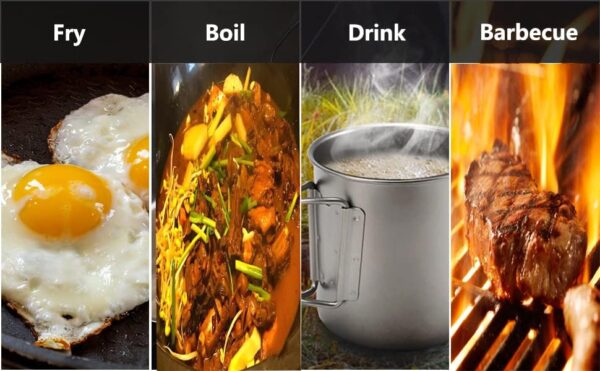 Lightweight Portable Wood Burning Camping Stove Camping Backpacking Stove Folding Wood Stove for Outdoor Hiking Camping Picnic Stove - Image 5