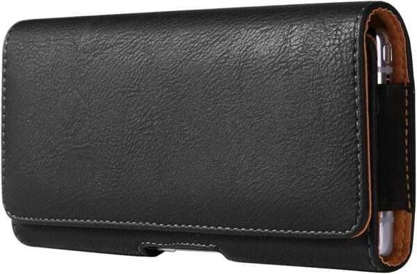 Extra Large Cell Phone Belt Clip Holster Case PU Leather Pouch Holder for Motorola Moto G Stylus 5G 2024 2022 G Play 2023, G Stylus 5G 2022 2021, Galaxy A14 A06 A05, BLU G93 G73 G63 F91 5G, LG Stylo 6 - Image 4
